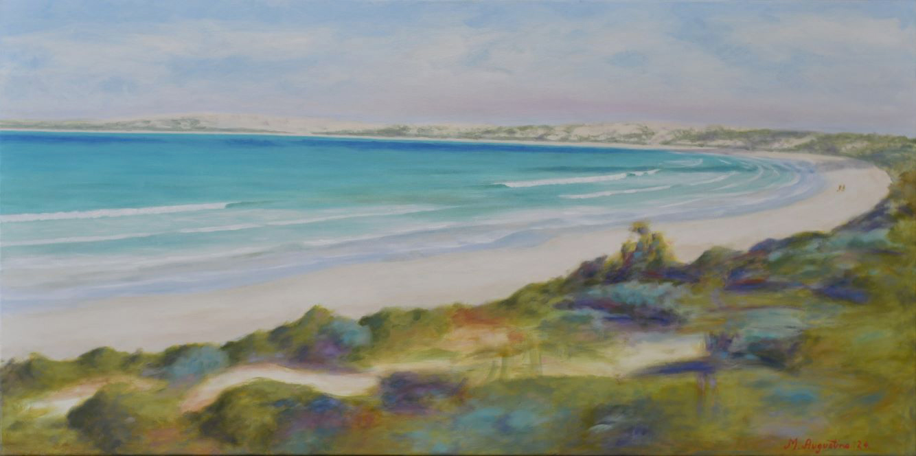 A long beach 46x91cm $1500
